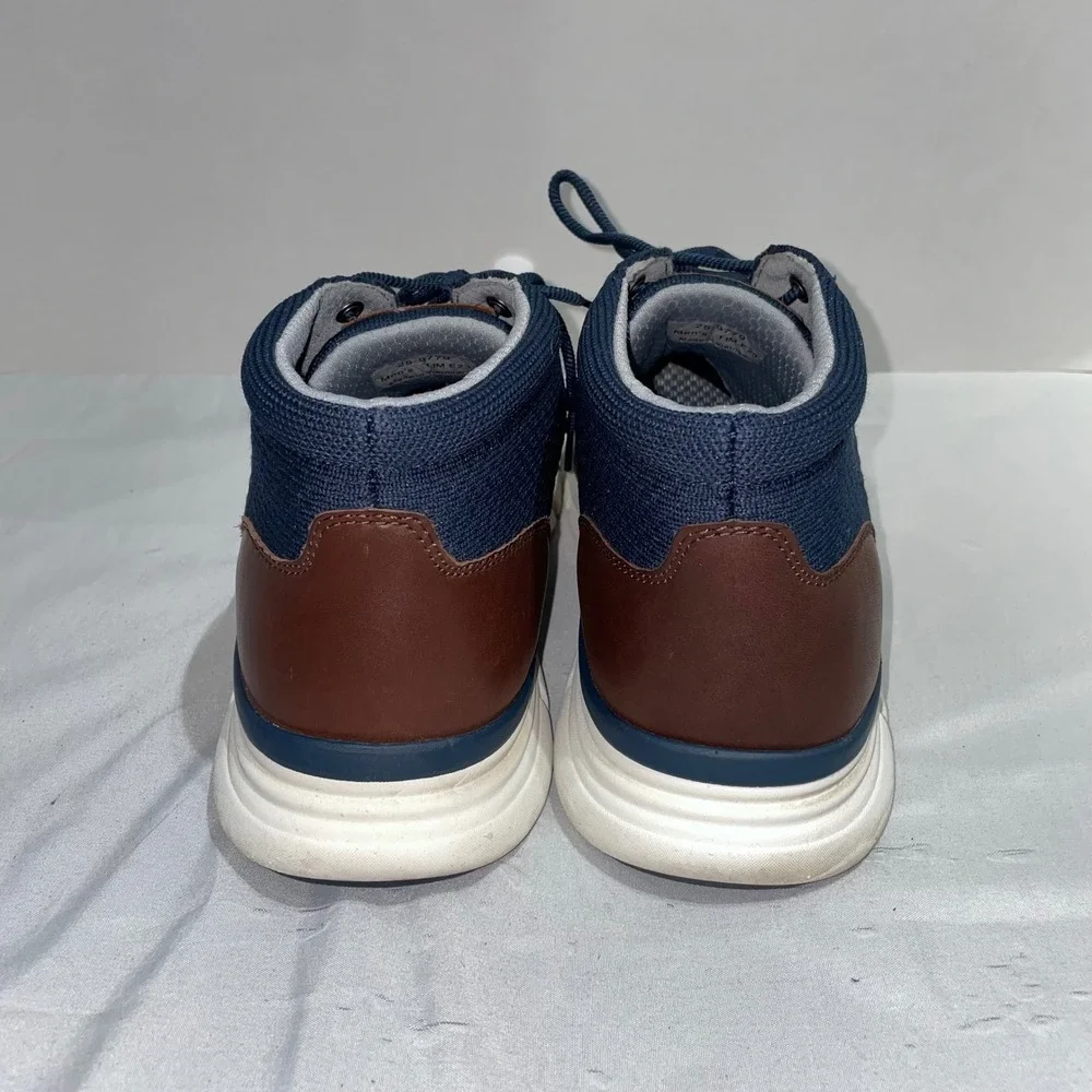 Johnston &‎ Murphy McGuffey Knit Chukka Navy Blue Mens 11M 25-9779 Sneaker Boot